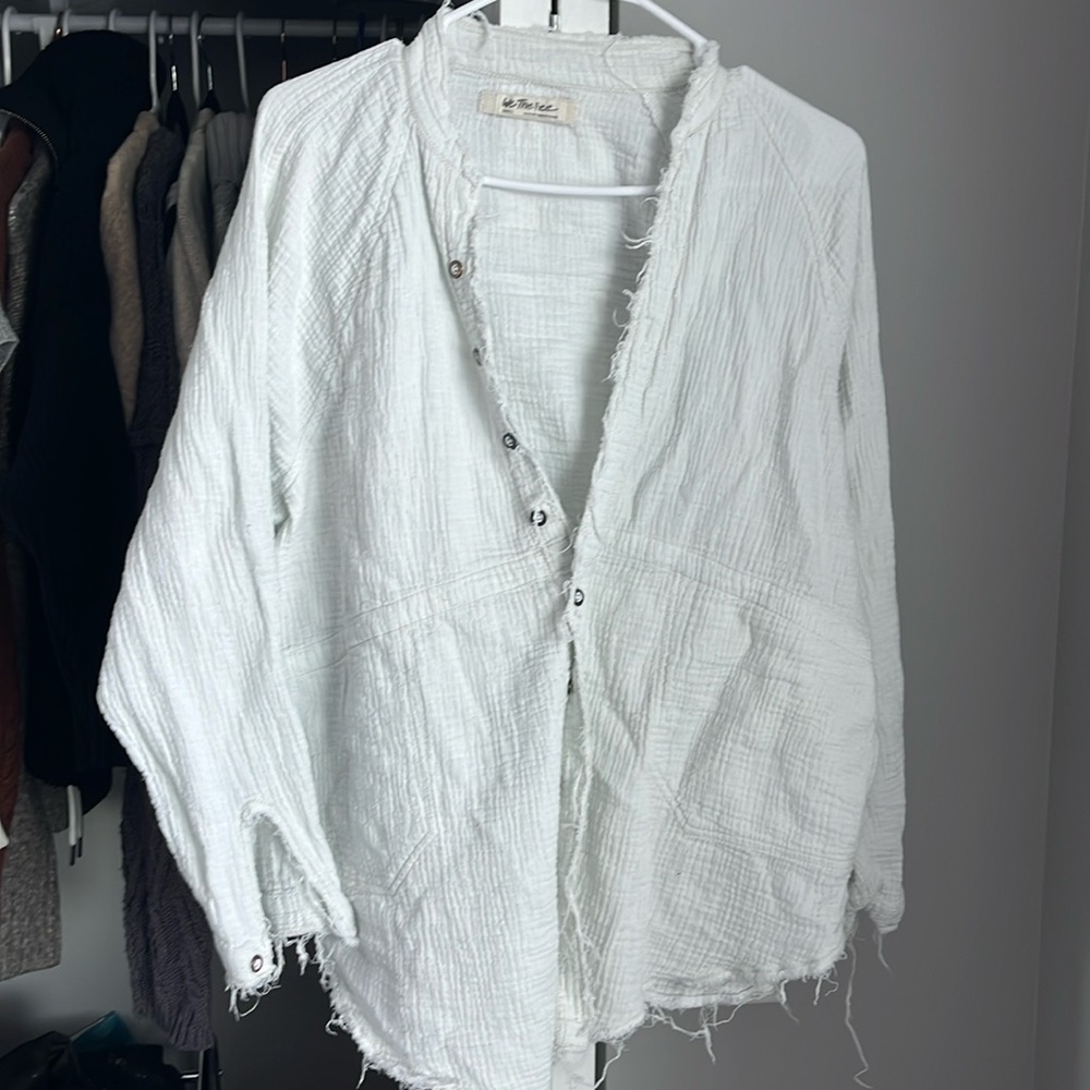 Free People Summer Daydream Knit Gauze Top, NWOT - Picture 2 of 7